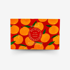 Mandarin Milk Chocolate Artisinal Postcard Chocolate Bar