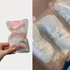 Custom Branded Peppermint Cotton Candy